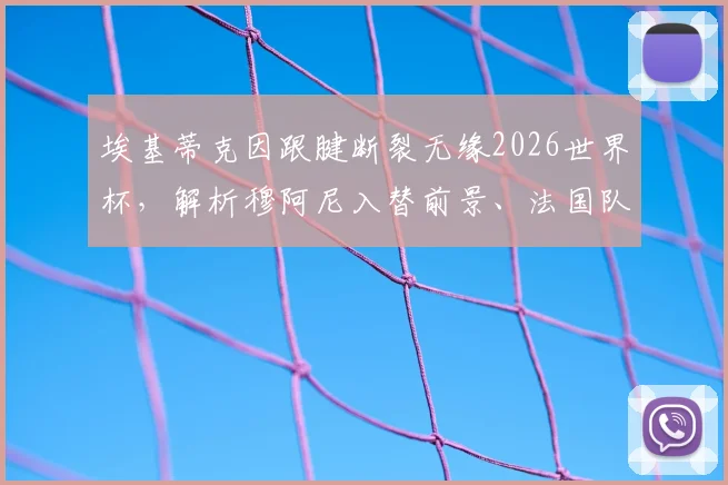 埃基蒂克因跟腱断裂无缘2026世界杯，解析穆阿尼入替前景、法国队锋线格局及大名单预测